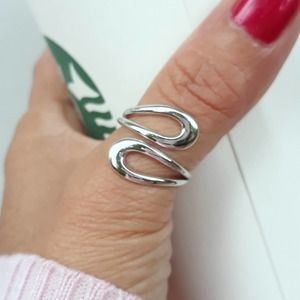 Sterling Silver Abstract Ring